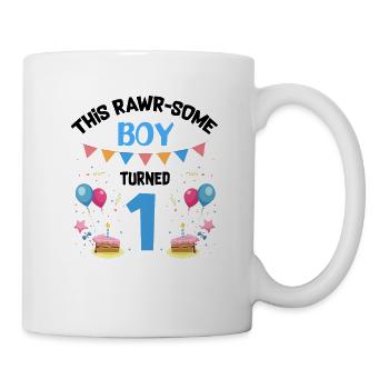 Parasaurolophus Kids for Dinosaur Birthday - Mug - white - Right