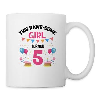 Parasaurolophus Girls Design Birthday Party - Mug - white - Right