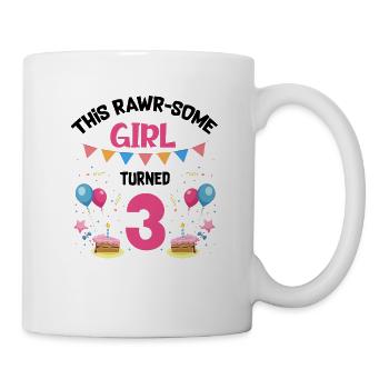 Parasaurolophus Girls Design Birthday Party - Mug - white - Right