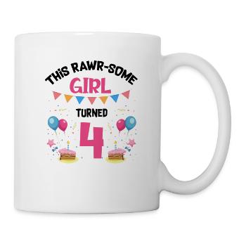 Parasaurolophus Girls Design Birthday Party - Mug - white - Right