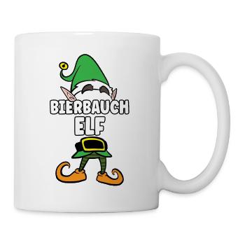 Bierbauch Elf Partnerlook Weihnachten - Tasse - Weiß - Rechts