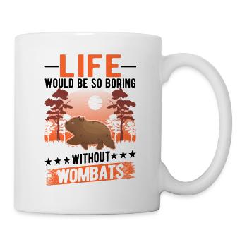 Australischer Wombat - Tasse - Weiß - Rechts