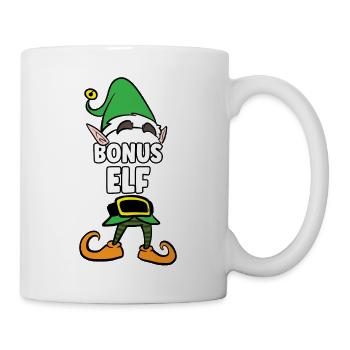 Bonus Elf Partnerlook Weihnachten - Tasse - Weiß - Rechts