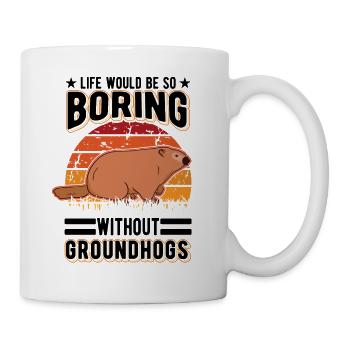 Murmeltier Groundhog Marmot Waldmurmeltier - Mug - white - Right