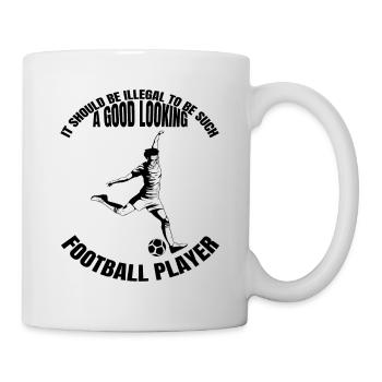 Fußballtrainer Fußball Fußballer Fußballspieler - Tasse - Weiß - Rechts