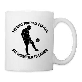 Fußball Vater Fußballtrainer Dad Fußballspieler - Tasse - Weiß - Rechts