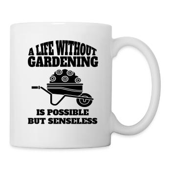 Garten Geschenk Obstgarten Gärtner Hobbygärtner - Tasse - Weiß - Rechts