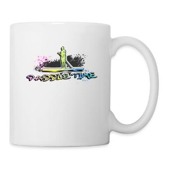Paddle Time! Stand up paddle and paddleboard. - Mug - white - Right