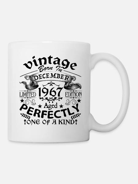 December 1967 | 1967 Vintage | born in December - Mug blanc - blanc