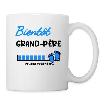 Annonce grossesse bientôt grand-père - Mug blanc - blanc - Droite