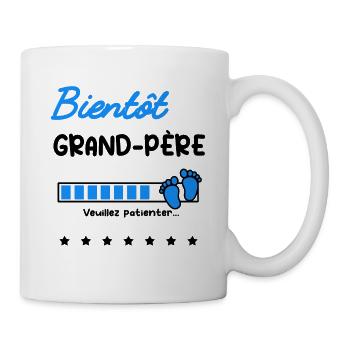 bientôt grand-père cadeau naissance - Mug blanc - blanc - Droite