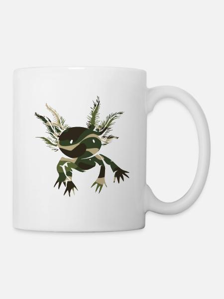 Axolotl Genial Niedlich Kawaii Tier Liebe - Tasse - Weiß