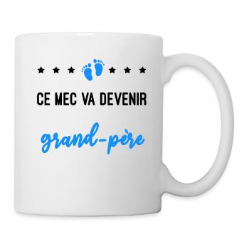 devenir grand-père cadeau naissance - Mug blanc - blanc - Droite