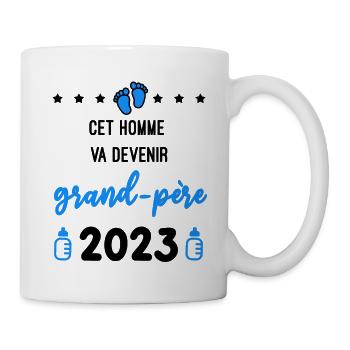 homme devenir grand-père 2023 naissance - Mug blanc - blanc - Droite