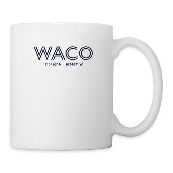 USA Stadt Koordinaten - Waco - Tasse - Weiß - Rechts