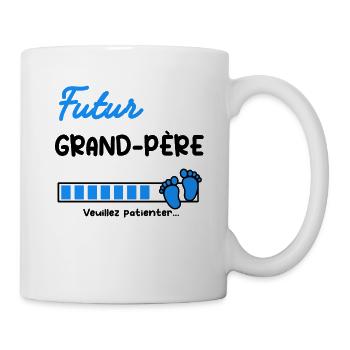 Annonce grossesse futur grand-père - Mug blanc - blanc - Droite