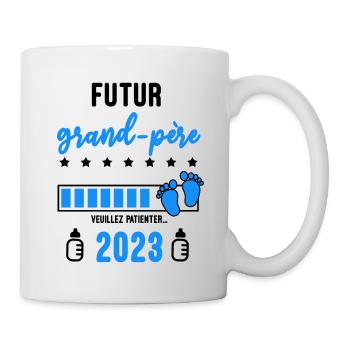 futur grand-père 2023 Annonce grossesse - Mug blanc - blanc - Droite