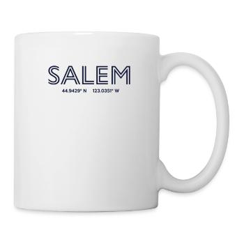 USA City Coordinates - Salem - Mug - white - Right
