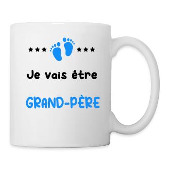 je vais être grand-père cadeau naissance - Mug blanc - blanc - Droite