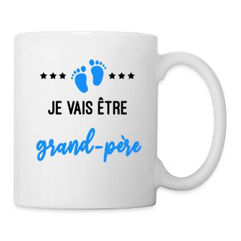 je vais être grand-père cadeau naissance - Mug blanc - blanc - Droite