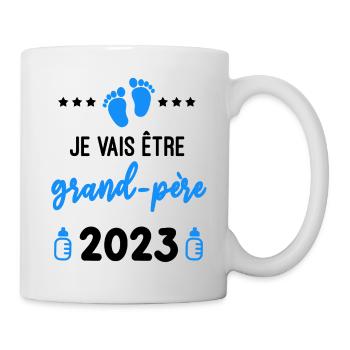 je vais être grand-père 2023 grossesse - Mug blanc - blanc - Droite