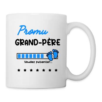 Annonce grossesse Promu grand-père - Mug blanc - blanc - Droite