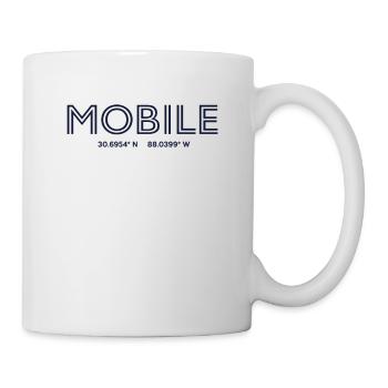 USA Stadt Koordinaten - Mobile - Tasse - Weiß - Rechts