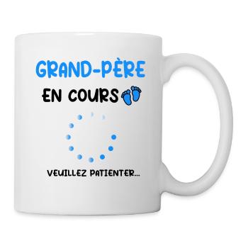 Annonce grossesse grand-père en cours - Mug blanc - blanc - Droite