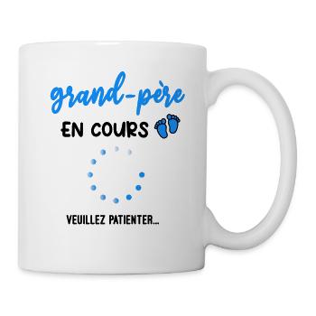 grand-père en cours Annonce grossesse - Mug blanc - blanc - Droite