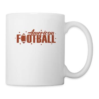 American Football Volkssport in Amerika - Tasse - Weiß - Rechts