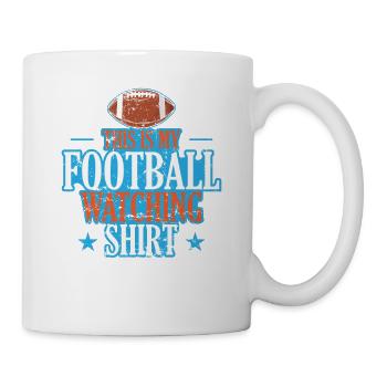 This is my Football watching Design USA - Tasse - Weiß - Rechts