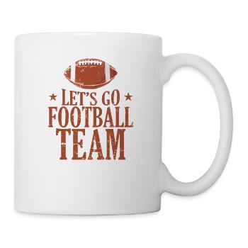 Let's go Football Team Volkssport USA - Tasse - Weiß - Rechts