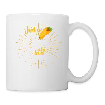 Burrito Taco Mexico Food Fan Burrito Eating - Mug - white - Right
