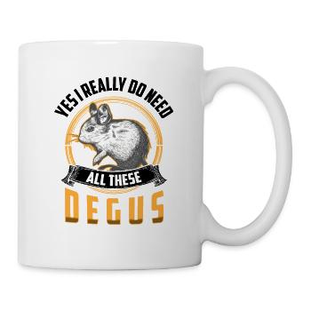 Need all this degu rodent rat - Mug - white - Right