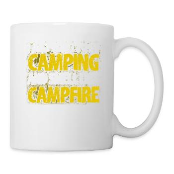 Camping Randonnée Cadeau Campeur Randonneur En Plein Air - Mug blanc - blanc - Droite