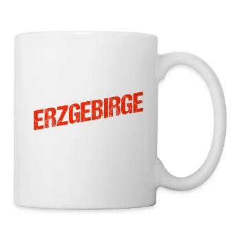 Heimatliebe Erzgebirge Berg Wandern - Tasse - Weiß - Rechts