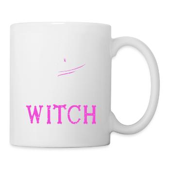 Funny Retro Halloween My Human Costume I'm A Witch - Mug - white - Right