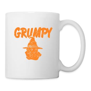 This Is My Grumpy Costume Funny Retro Halloween - Mug - white - Right