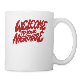 Bienvenue dans votre cauchemar Drôle de costume d’Halloween - Mug blanc - blanc - Droite