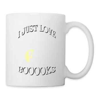 Just Love Book Funny Halloween Book Lover T-Shirt - Mug - white - Right