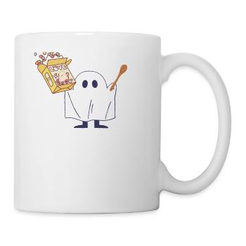 Hou! Je suis un tueur de céréales Drôle de fantôme Halloween - Mug blanc - blanc - Droite