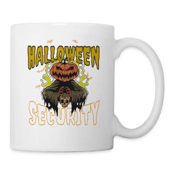 Halloween Security Retro Halloween Pumpkin T-Shirt - Mug - white - Right