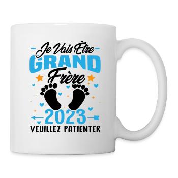 Je Vais Être Grand Frère en 2023 - Mug blanc - blanc - Droite