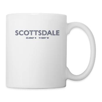 Coordonnées de la ville des États-Unis - Scottsdale - Mug blanc - blanc - Droite