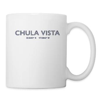 USA Stadt Koordinaten - Chula Vista - Tasse - Weiß - Rechts