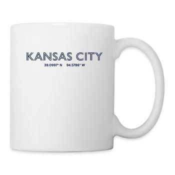 Coordonnées de USA City - Kansas City - Mug blanc - blanc - Droite