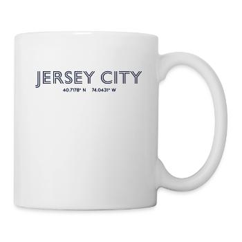 Coordonnées de usa city - Jersey City - Mug blanc - blanc - Droite
