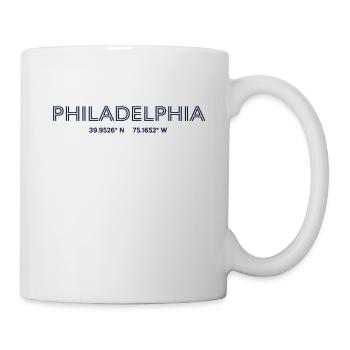 USA City Coordinates - Philadelphia - Mug - white - Right
