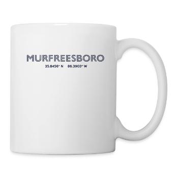 USA Stadt Koordinaten - Murfreesboro - Tasse - Weiß - Rechts