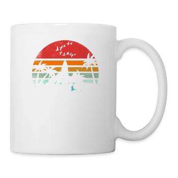 Vintage Acadia National Park Maine Surfing Retro - Mug - white - Right